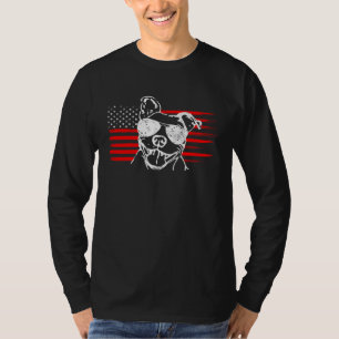 T-shirt Fier Pitbull Américain USA Pit Bull Papa Maman