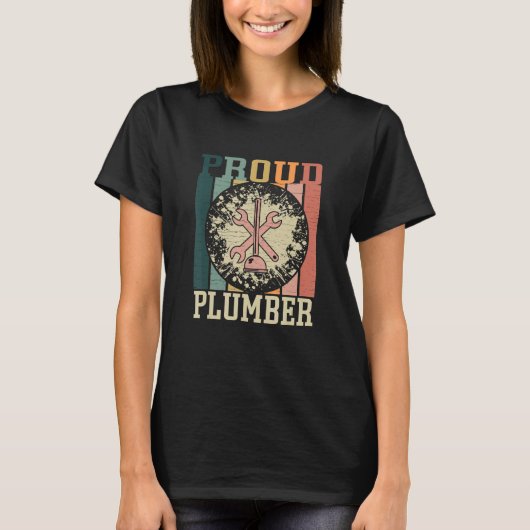 T-shirt Fier plombier (Devant)