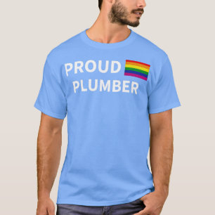 T-shirt Fier plombier LGBT Arc-en-ciel