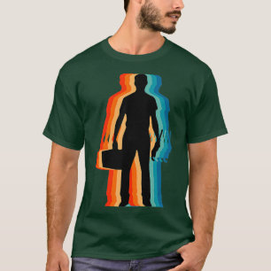 T-shirt Fier Plumber Papa Retro Vintage Plumber Papa
