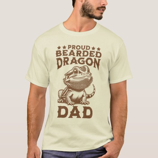T-shirt Fier Porte-Dragon Papa Reptile Lover (Devant)