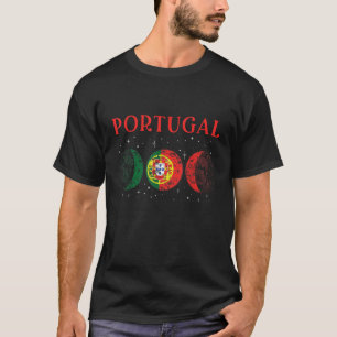 T-shirt Fier Portugais Retro Portugal Drapeau 4