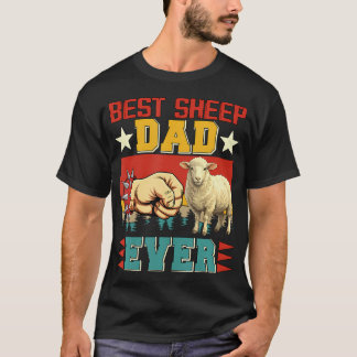 T-shirt Fier Propriétaire de Moutons Vintage Drôle Papa Ja