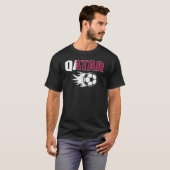 T-shirt Fier Qatar Fans de football Jersey - Qatari Drapea (Devant entier)