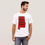 T-shirt Fier rouge de l'Alabama (Devant entier)