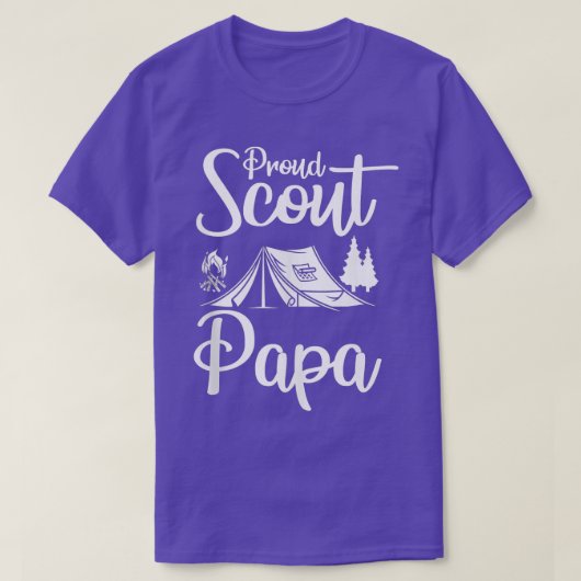 T-shirt Fier Scout Papa Camping Scouting Tente Scout Papa (Design devant)