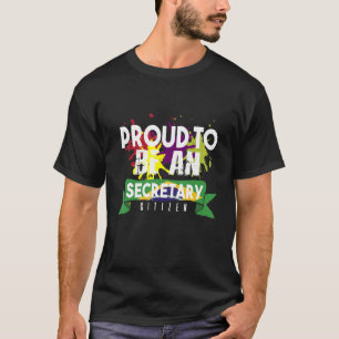T-shirt Fier secrétaire citoyen travailleur professionnel 