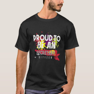 T-shirt Fier secrétaire citoyen travailleur professionnel