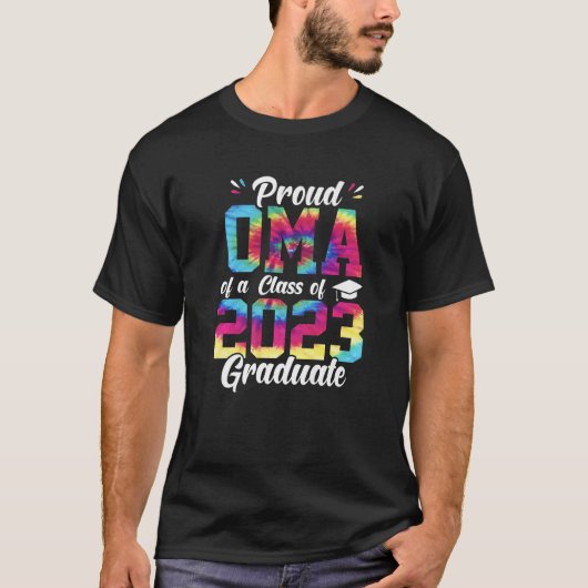 T-shirt Fier Senior Oma 2023 Graduate Classe De (Devant)