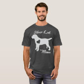 T-shirt Fier Silver Lab Mama Maman Labrador Retriever Pour (Devant entier)