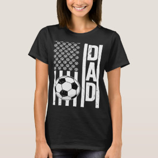 T-shirt Fier Soccer Papa US Drapeau Papa D'Un Joueur De Fo