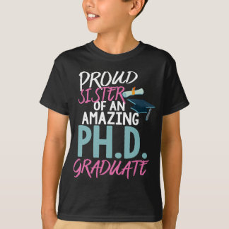T-shirt Fier Soeur Doctorat Doctorat Doctorat Doctorat Doc