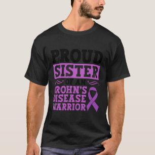 T-shirt Fier Soeur D'Un Guerrier Maladie De Crohn Violet R