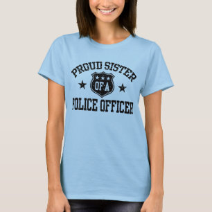 T-shirt Fier Soeur d'un policier