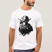 T-Shirt Fier Soldat – Honneur, Courage & Force (Devant)