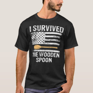 T-shirt Fier Survivant De Cuillère Adulte J'Ai Survécu Au 
