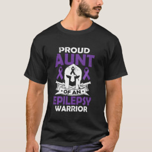 T-shirt Fier Tante D'Épilepsie Guerrier Trouble De Saisie