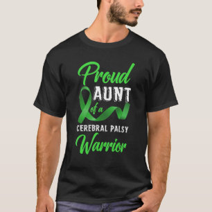 T-shirt Fier Tante D'Un Cérébral Palsy Warrier Cérébral Pa