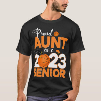 T-shirt Fier Tante D'Un Diplôme De Basket-Ball 2023 Senior