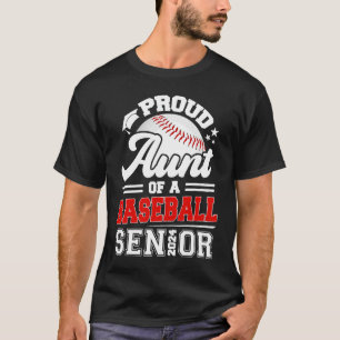 T-shirt Fier Tante D'Un Diplôme Supérieur De Baseball 2024