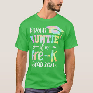 T-shirt Fier Tante D'Un PréK Graduate 2023 ie Dye Grad S