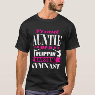 T-shirt Fier Tante D'Une Flippine Gymnaste Gymnastique Éto