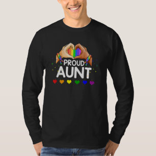 T-shirt Fier Tante Lgbt Drapeau Gay Lesbian Pride Parades