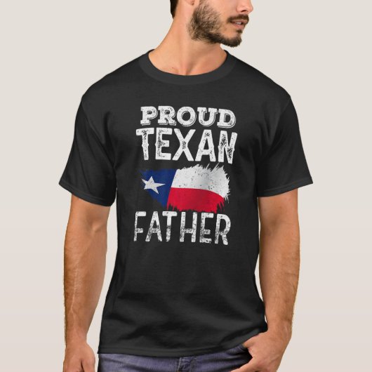 T-shirt Fier Texan Père Texas Patriotique Pride mignon Pap (Devant)