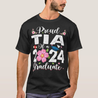 T-shirt Fier Tia D'Une Classe De 2024 Diplômé 2024 Senior
