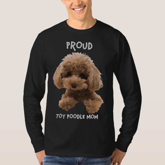 T-shirt Fier Toy Poodle Maman (Devant)