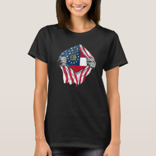 T-shirt Fier Usa Accueil Pays Patriotique Accueil État Dra