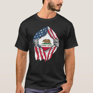 T-shirt Fier Usa Accueil Pays Patriotique Accueil État Dra