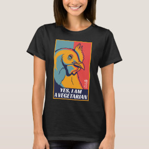 T-shirt Fier végétariens femmes Noir