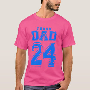 T-shirt Fier Volleyball Papa Numéro 24 B