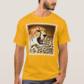 T-shirt "Fierce and Fiery Cheetah Design". Commandez dès m (Devant)