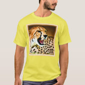 T-shirt "Fierce and Fiery Cheetah Design". Commandez dès m (Devant)