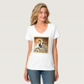 T-shirt "Fierce and Fiery Cheetah Design". Commandez dès m (Devant entier)
