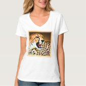 T-shirt "Fierce and Fiery Cheetah Design". Commandez dès m (Devant)