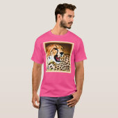 T-shirt "Fierce and Fiery Cheetah Design". Commandez dès m (Devant entier)