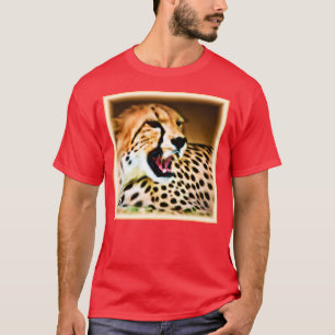 T-shirt "Fierce and Fiery Cheetah Design". Commandez dès m