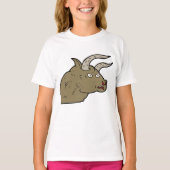 T-shirt Fierce Angry Bull Head Rustic Wild Animal (Devant)