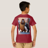 T-shirt Fierce Cute Walrus avec Penguin Unreal Engine Boy (Dos entier)