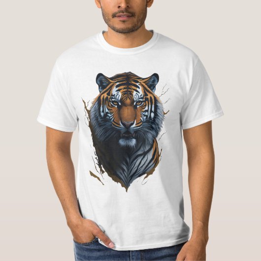 T-shirt Fierce et élégant : Design Tiger (Devant)