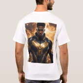 T-shirt Fierce Flame Scales Superhero Design (Dos)