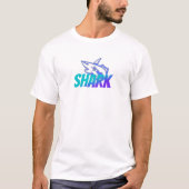 T-shirt Fierce Gradient Shark Logo| Bold Ocean (Devant)