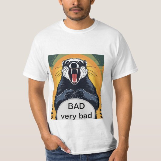 T-shirt Fierce Honey Badger (Devant)