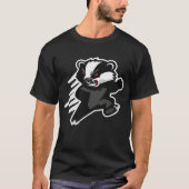 T-shirt Fierce Honey Badger Attack Mascot (Devant)
