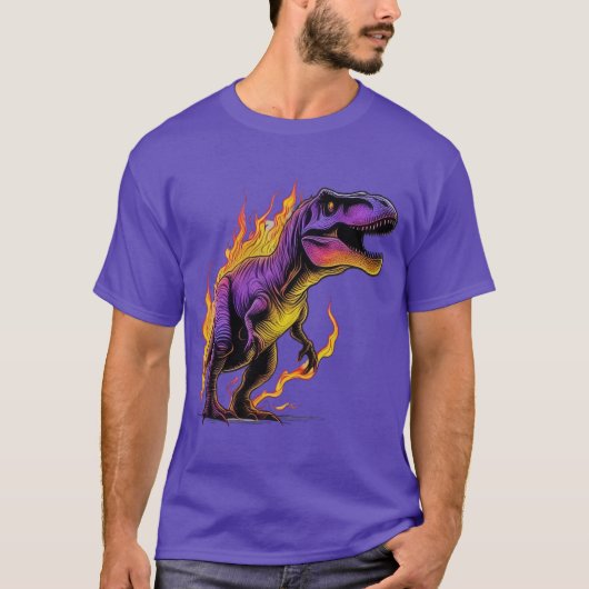 T-shirt Fierce Inferno T-Rex (Devant)