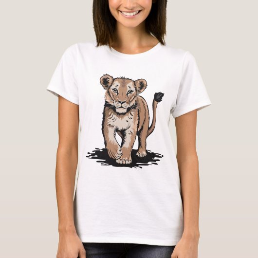 T-shirt Fierce Little Cub - Le pouvoir dans l'innocence (Devant)