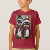 T-shirt Fierce Penguin Samurai - (Devant)
